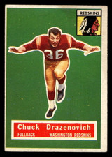 1956 Topps #37 Chuck Drazenovich Very Good SP ID: 443478 1956 Topps #37 Chuck Drazenovich Very Good SP ID: 443478