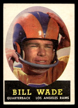 1958 Topps #38 Bill Wade Excellent ID: 443581 1958 Topps #38 Bill Wade Excellent ID: 443581