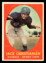 1958 Topps #70 Jack Christiansen Excellent+ ID: 443591 1958 Topps #70 Jack Christiansen Excellent+ ID: 443591