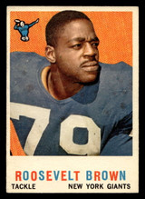 1959 Topps #114 Roosevelt Brown Excellent+ ID: 443823 1959 Topps #114 Roosevelt Brown Excellent+ ID: 443823