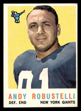 1959 Topps #147 Andy Robustelli Excellent+ ID: 443879 1959 Topps #147 Andy Robustelli Excellent+ ID: 443879