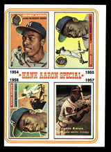 1974 Topps #2 Hank Aaron 1954-57 Ex-Mint  ID: 443942