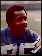 Deacon Jones 8 x 10 Photo Signed Auto PSA/DNA Authenticated Chargers #75