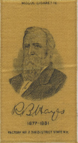 1910's Mogul Cigarettes S-77 Silk President R. B. Hayes 1877-1881 #*sku36364 1910's Mogul Cigarettes S-77 Silk President R. B. Hayes 1877-1881 #*sku36364