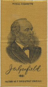 1910's Mogul Cigarettes S-77 Silk President James A. Garfield 1881  #*sku36366