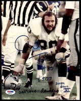 Art Thoms 8 x 10 Photo Signed Auto PSA/DNA Authenticated Raiders #80 6-9-77 SB XI