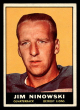 1961 Topps #29 Jim Ninowski Excellent+ ID: 445052 1961 Topps #29 Jim Ninowski Excellent+ ID: 445052