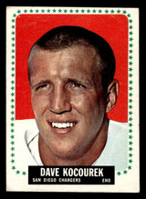 1964 Topps #162 Dave Kocourek Very Good SP 1964 Topps #162 Dave Kocourek Very Good SP
