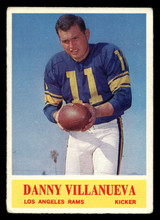1964 Philadelphia #96 Danny Villanueva VG-EX 1964 Philadelphia #96 Danny Villanueva VG-EX