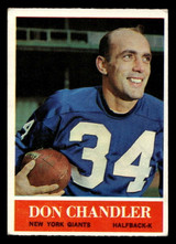 1964 Philadelphia #115 Don Chandler Excellent 1964 Philadelphia #115 Don Chandler Excellent
