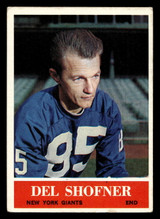 1964 Philadelphia #123 Del Shofner VG-EX 1964 Philadelphia #123 Del Shofner VG-EX