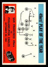 1965 Philadelphia #182 Jack Christiansen 49ers Play of the Year G-VG 1965 Philadelphia #182 Jack Christiansen 49ers Play of the Year G-VG
