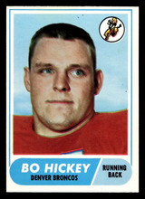 1968 Topps #17 Bo Hickey Near Mint 1968 Topps #17 Bo Hickey Near Mint