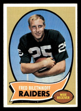 1970 Topps #85 Fred Biletnikoff VG-EX 1970 Topps #85 Fred Biletnikoff VG-EX