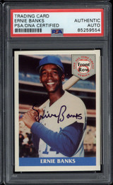 Ernie Banks 1992 Front Row Signed Auto PSA/DNA Slabbed Cubs