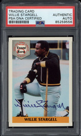 Willie Stargell 1992 Front Row Signed Auto PSA/DNA Slabbed Pirates