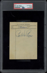 Pee Wee Reese Cut Signed Auto PSA/DNA Slabbed Dodgers