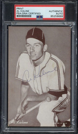 Al Kaline Exhibit Card Signed Auto PSA/DNA Slabbed Tigers Al Kaline Exhibit Card Signed Auto PSA/DNA Slabbed Tigers