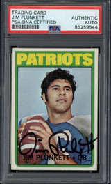 Jim Plunkett 1972 Topps #65 RC Signed Auto PSA/DNA Slabbed Patriots