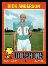 1971 Topps #67 Dick Anderson Ex-Mint ID: 448007 1971 Topps #67 Dick Anderson Ex-Mint ID: 448007