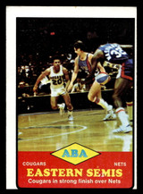 1973-74 Topps #205 ABA Eastern Semis Excellent Miscut 1973-74 Topps #205 ABA Eastern Semis Excellent Miscut