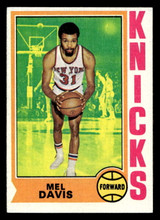 1974-75 Topps #43 Mel Davis Ex-Mint ID: 450039 1974-75 Topps #43 Mel Davis Ex-Mint ID: 450039