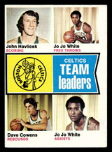 1974-75 Topps #82 John Havlicek Celtics Team Leaders Ex-Mint ID: 450127 1974-75 Topps #82 John Havlicek Celtics Team Leaders Ex-Mint ID: 450127