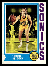 1974-75 Topps #106 Dick Gibbs Ex-Mint ID: 450187 1974-75 Topps #106 Dick Gibbs Ex-Mint ID: 450187