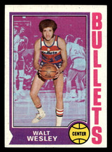 1974-75 Topps #143 Walt Wesley Near Mint ID: 450277 1974-75 Topps #143 Walt Wesley Near Mint ID: 450277