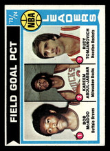 1974-75 Topps #146 Bob McAdoo/Kareem Abdul-Jabbar/Rudy Tomjanovich LL Ex-Mint ID: 450282 1974-75 Topps #146 Bob McAdoo/Kareem Abdul-Jabbar/Rudy Tomjanovich LL Ex-Mint ID: 450282