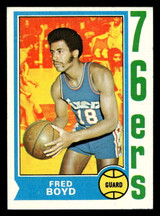 1974-75 Topps #154 Fred Boyd Near Mint ID: 450303 1974-75 Topps #154 Fred Boyd Near Mint ID: 450303