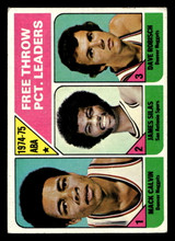 1975-76 Topps #224 ABA Free Throw Mack Calvin/James Silas/Dave Robisch LL Excellent+ 1975-76 Topps #224 ABA Free Throw Mack Calvin/James Silas/Dave Robisch LL Excellent+