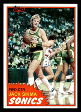 1981-82 Topps #39 Jack Sikma Near Mint+ ID: 452196 1981-82 Topps #39 Jack Sikma Near Mint+ ID: 452196