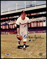 Warren Spahn 8 x 10 Photo Signed Auto PSA/DNA Authenticated Braves #21 Warren Spahn 8 x 10 Photo Signed Auto PSA/DNA Authenticated Braves #21