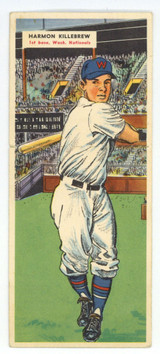 1955 Topps Doubleheaders #111/112 Harmon Killebrew Johnny Podres Nationals EX