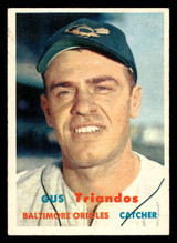 1957 Topps #156 Gus Triandos UER Excellent+  ID: 453409