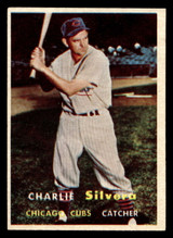 1957 Topps #255 Charlie Silvera Ex-Mint ID: 453544 1957 Topps #255 Charlie Silvera Ex-Mint ID: 453544