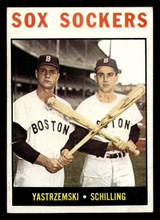 1964 Topps #182 Carl Yastrzemski/Chuck Schilling Sox Sockers Excellent+ ID: 455186 1964 Topps #182 Carl Yastrzemski/Chuck Schilling Sox Sockers Excellent+ ID: 455186