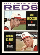 1964 Topps #524 Jim Dickson/Bobby Klaus Reds Rookies Excellent+ RC Rookie ID: 455999 1964 Topps #524 Jim Dickson/Bobby Klaus Reds Rookies Excellent+ RC Rookie ID: 455999