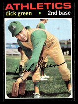 1971 Topps #258 Dick Green Excellent Trimmed 1971 Topps #258 Dick Green Excellent Trimmed