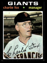 1971 Topps #517 Charlie Fox MG Ex-Mint RC Rookie ID: 458118 1971 Topps #517 Charlie Fox MG Ex-Mint RC Rookie ID: 458118