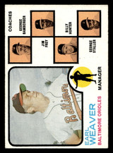 1973 Topps #136 Earl Weaver MG Ex-Mint ID: 459461 1973 Topps #136 Earl Weaver MG Ex-Mint ID: 459461