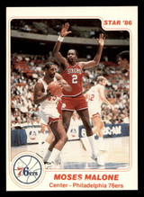 1985-86 Star #6 Moses Malone Near Mint+ 1985-86 Star #6 Moses Malone Near Mint+