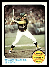 1973 Topps #206 World Series Game 4 Tenace Singles In Ninth. Ex-Mint  ID: 459779