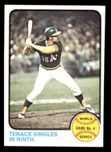 1973 Topps #206 World Series Game 4 Tenace Singles In Ninth. Near Mint ID: 459782 1973 Topps #206 World Series Game 4 Tenace Singles In Ninth. Near Mint ID: 459782