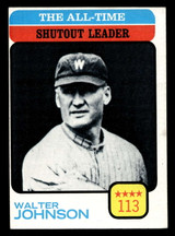 1973 Topps #476 Walter Johnson ATL Ex-Mint ID: 460990 1973 Topps #476 Walter Johnson ATL Ex-Mint ID: 460990