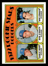 1972 Topps #198 Charlie Hough/Bob O'Brien/Mike Strahler Dodgers Rookies Ex-Mint RC Rookie ID: 462317 1972 Topps #198 Charlie Hough/Bob O'Brien/Mike Strahler Dodgers Rookies Ex-Mint RC Rookie ID: 462317