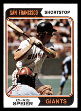 1974 Topps #129 Chris Speier Near Mint  ID: 463477