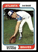 1974 Topps #140 Darrell Evans Ex-Mint 1974 Topps #140 Darrell Evans Ex-Mint