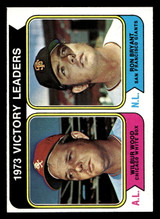 1974 Topps #205 Wilbur Wood/Ron Bryant LL Victory Leaders Near Mint ID: 463720 1974 Topps #205 Wilbur Wood/Ron Bryant LL Victory Leaders Near Mint ID: 463720